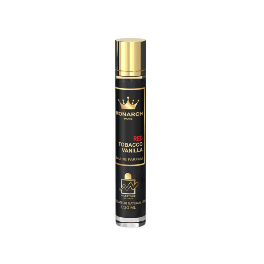 red tobacco vanilla Milestone Unisex Monarch Red Tobacco Vanilla EDP Spray 0.67 oz Fragrances  6294021901659