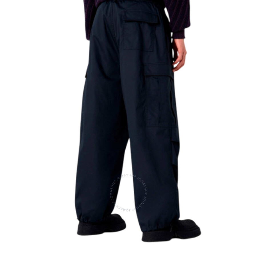 Emporio Armani Adjustable Zip Drawstring Trouser In Blue