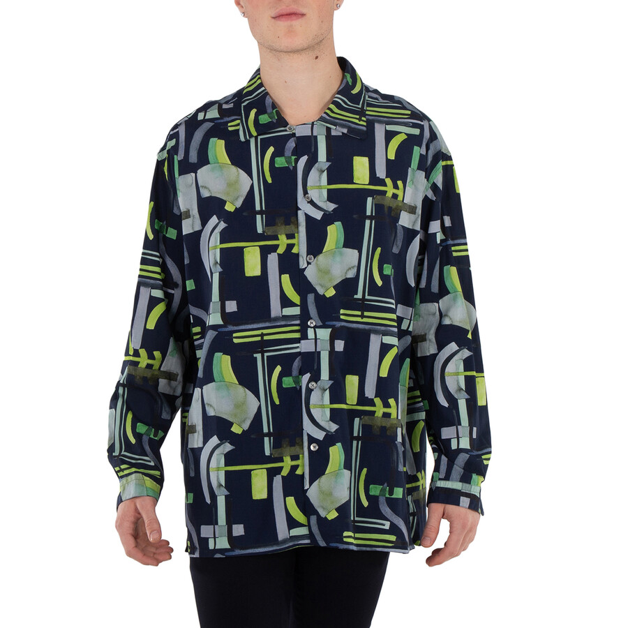All-Over Pattern Long Sleeved Shirt