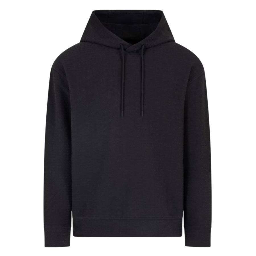 All-Over Lettering Hooded Sweatshirt