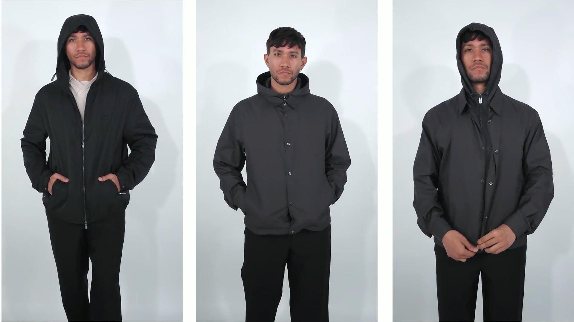 Emporio Armani All-Over Logo Nylon Blouson, Brand Size 50 ( US