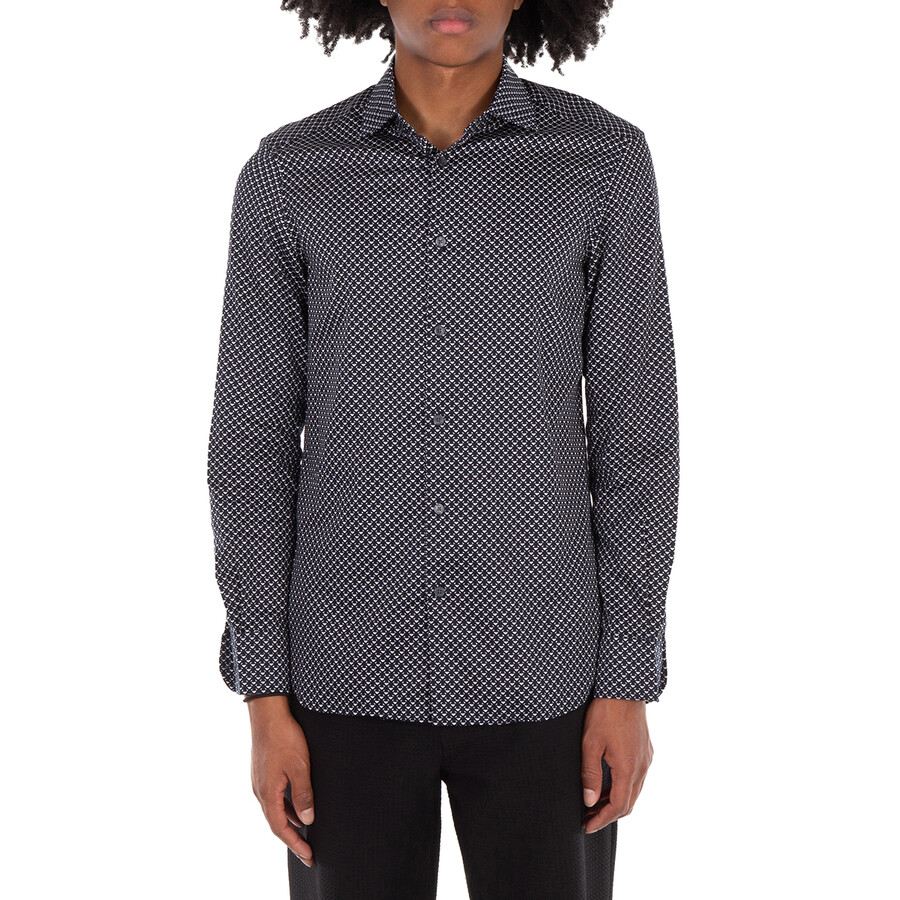 All-Over Logo Print Cotton Shirt