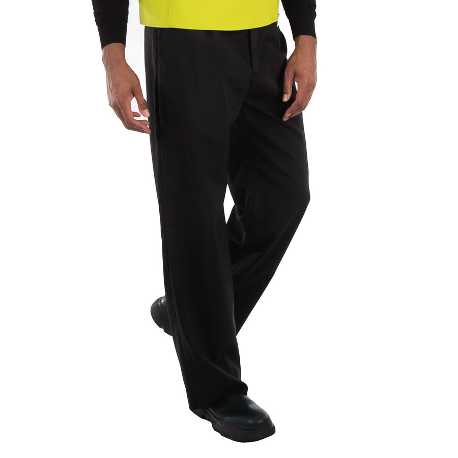 Emporio Armani Black Classic Tailored Trousers In Black