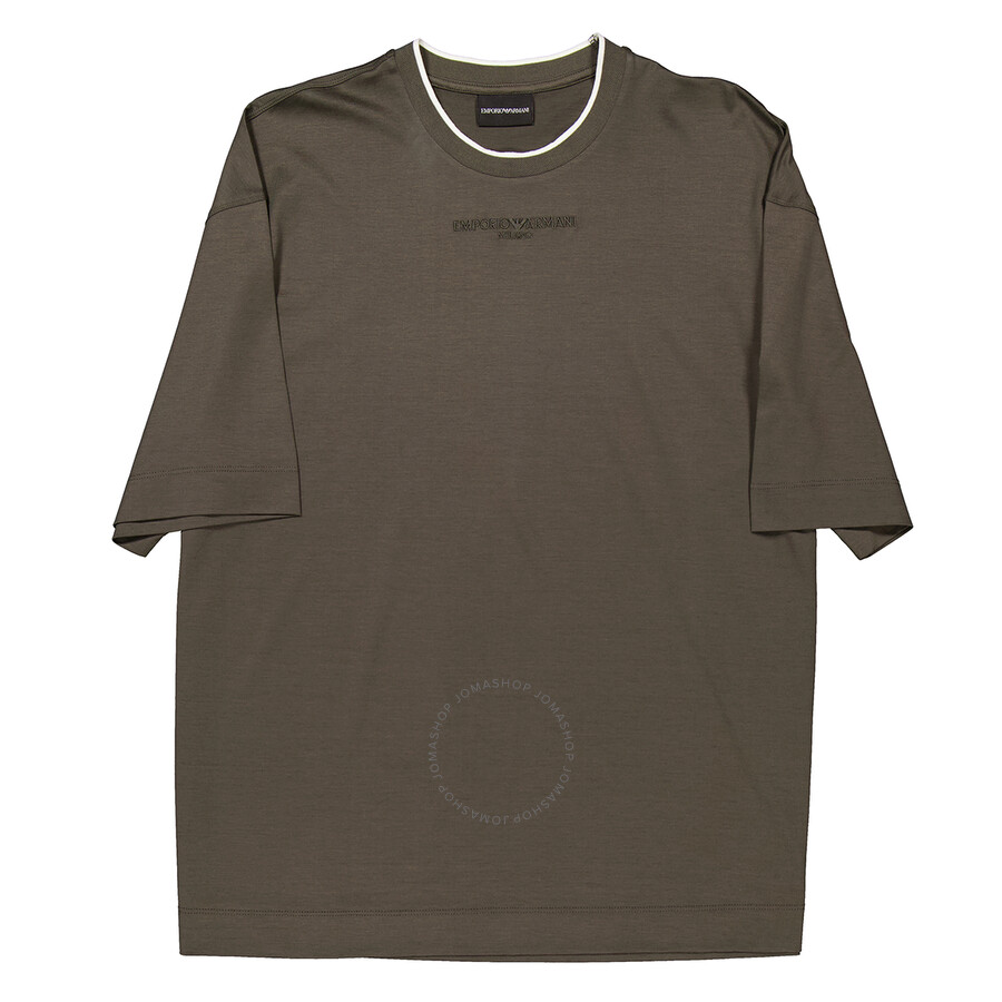 Emporio Armani Chimera Logo Embroidered T-shirt