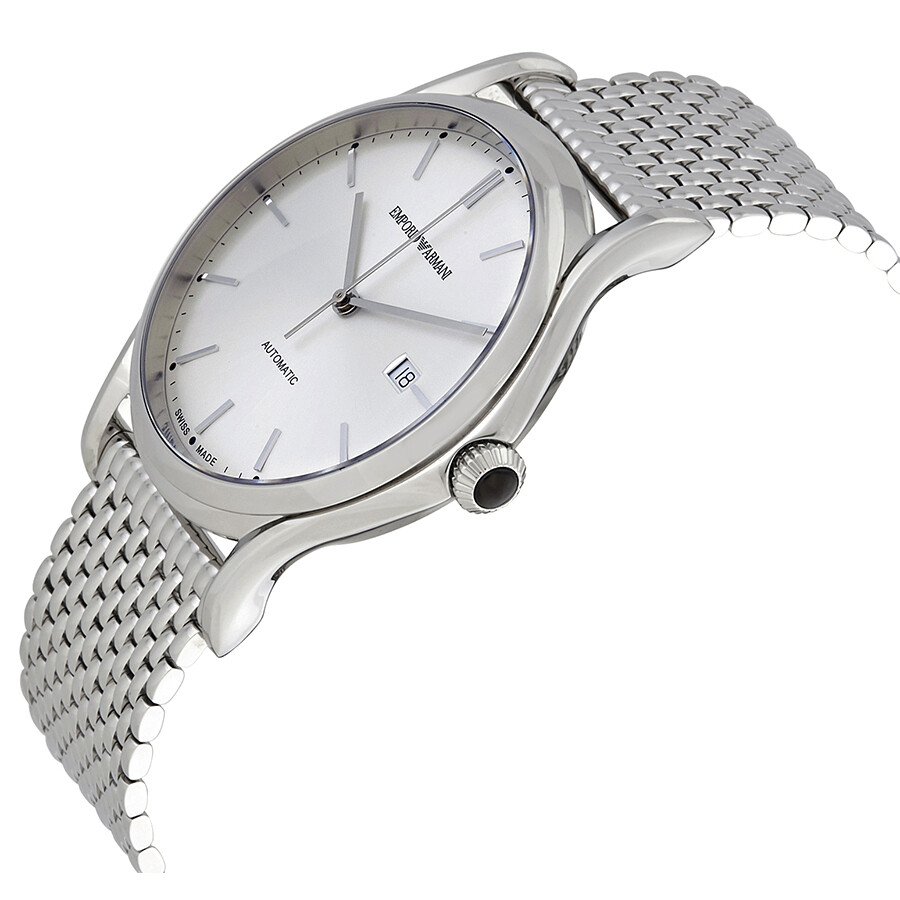 Emporio Armani Classic Silver Dial Automatic Men's Watch ARS3006