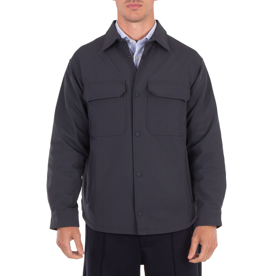 Comfort-Fit Nylon Shirt Jacket