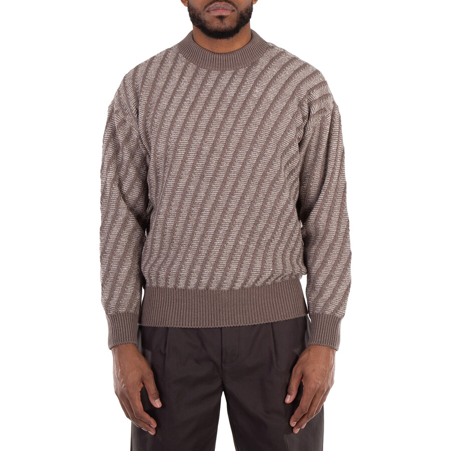Crew-Neck Jacquard Sweater