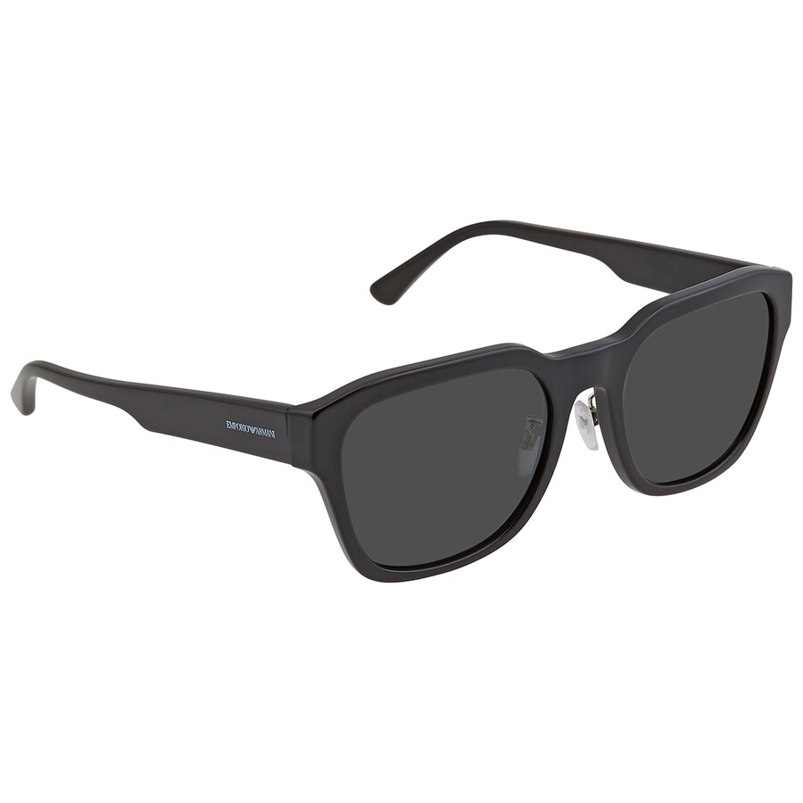 Emporio Armani Dark Gray Square Men's Sunglasses EA4175F 587587 57