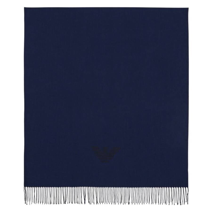 Eagle Print Fringed Scarf
