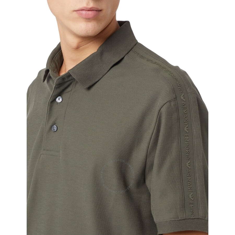 Emporio Armani Embossed Logo Tape Jersey Polo Shirt