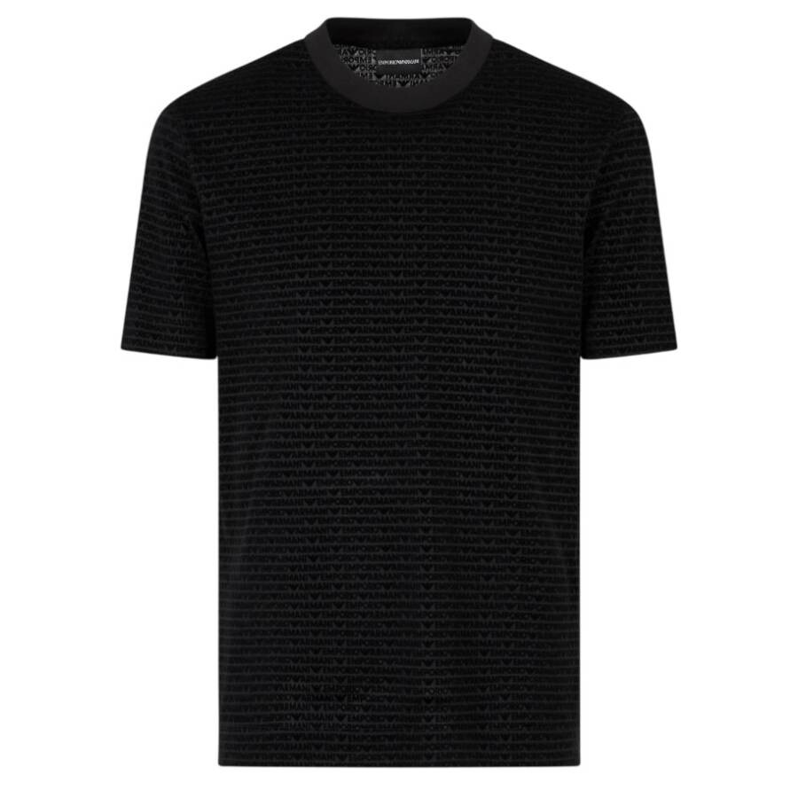 Flocked Logo Lettering T-Shirt