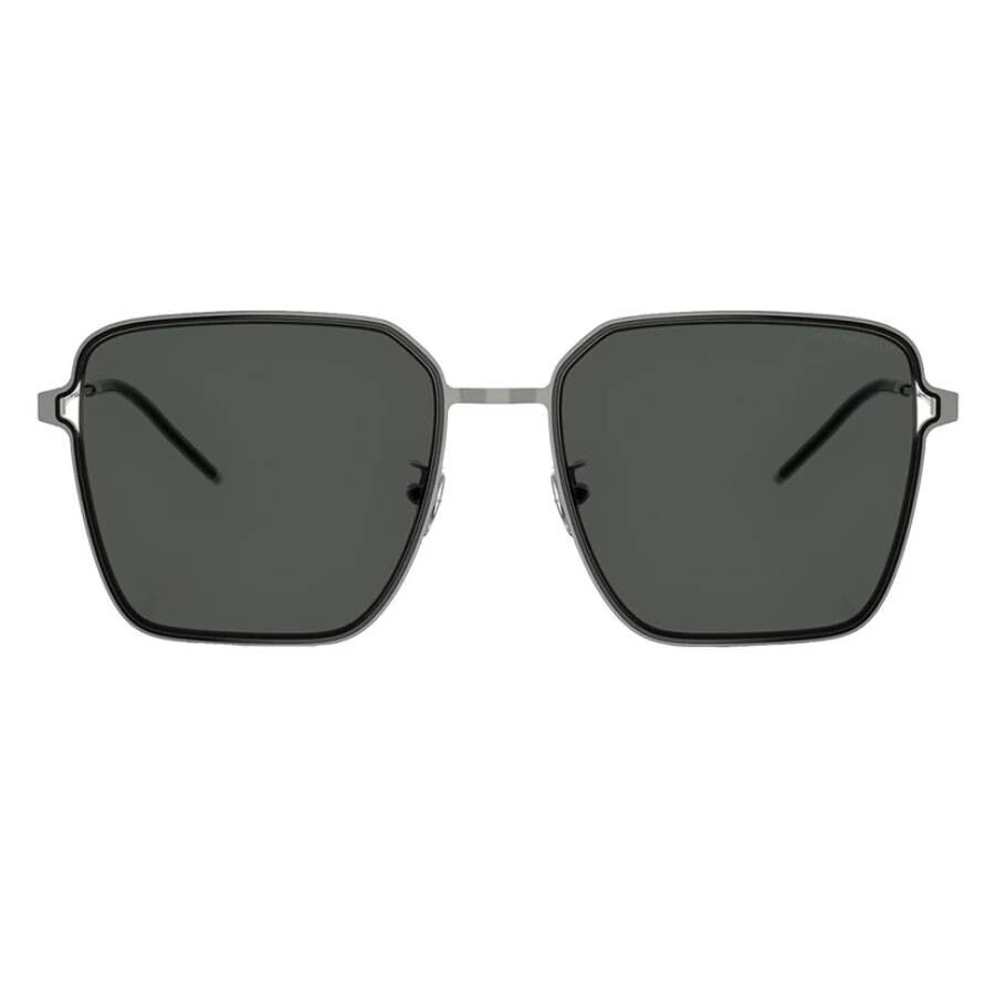 Emporio Armani Grey Square Ladies Sunglasses Ea2159d 301487 57 In Black