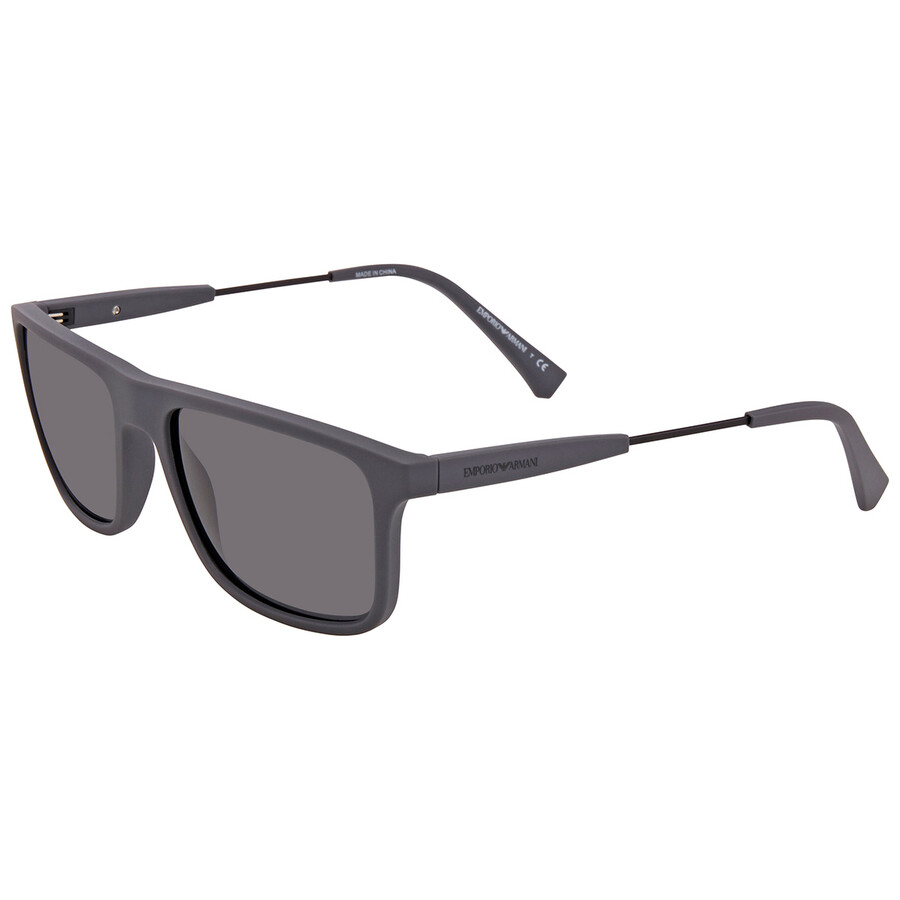 Emporio Armani Grey Square Men's Sunglasses 0EA4151 58008756