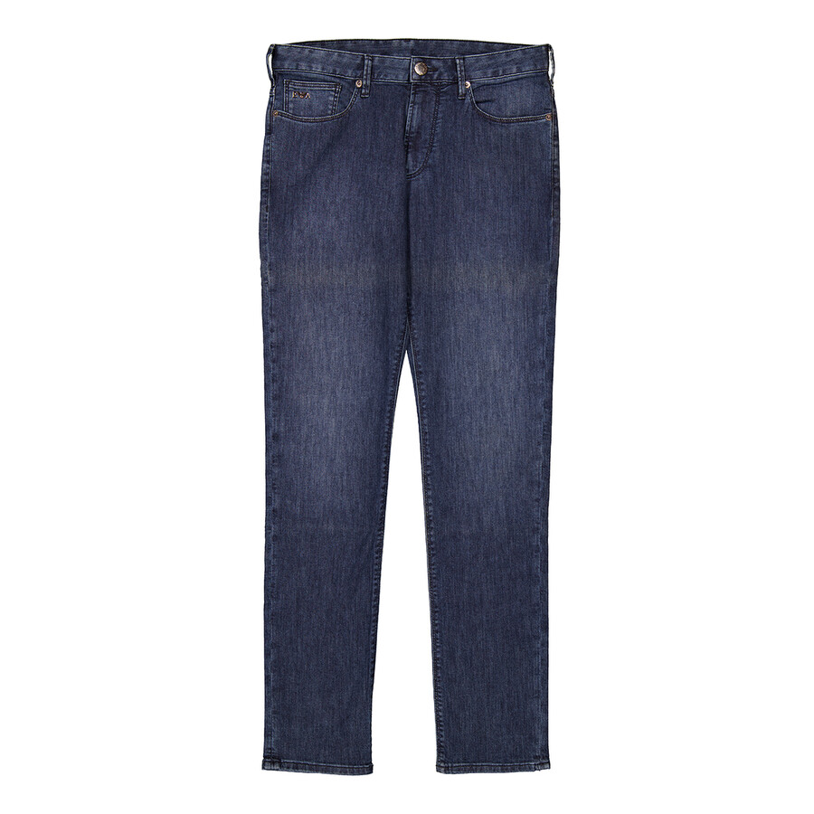 J06 Slim-Fit Worn-Effect Denim Jeans