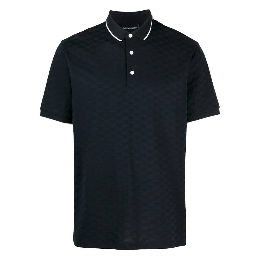 Jacquard Eagle Jersey Polo Shirt