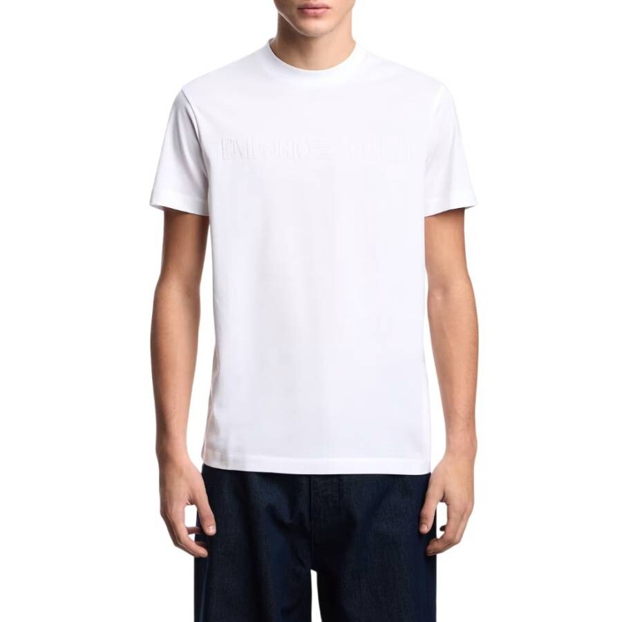 Jacquard Eagle Logo Jersey T-Shirt