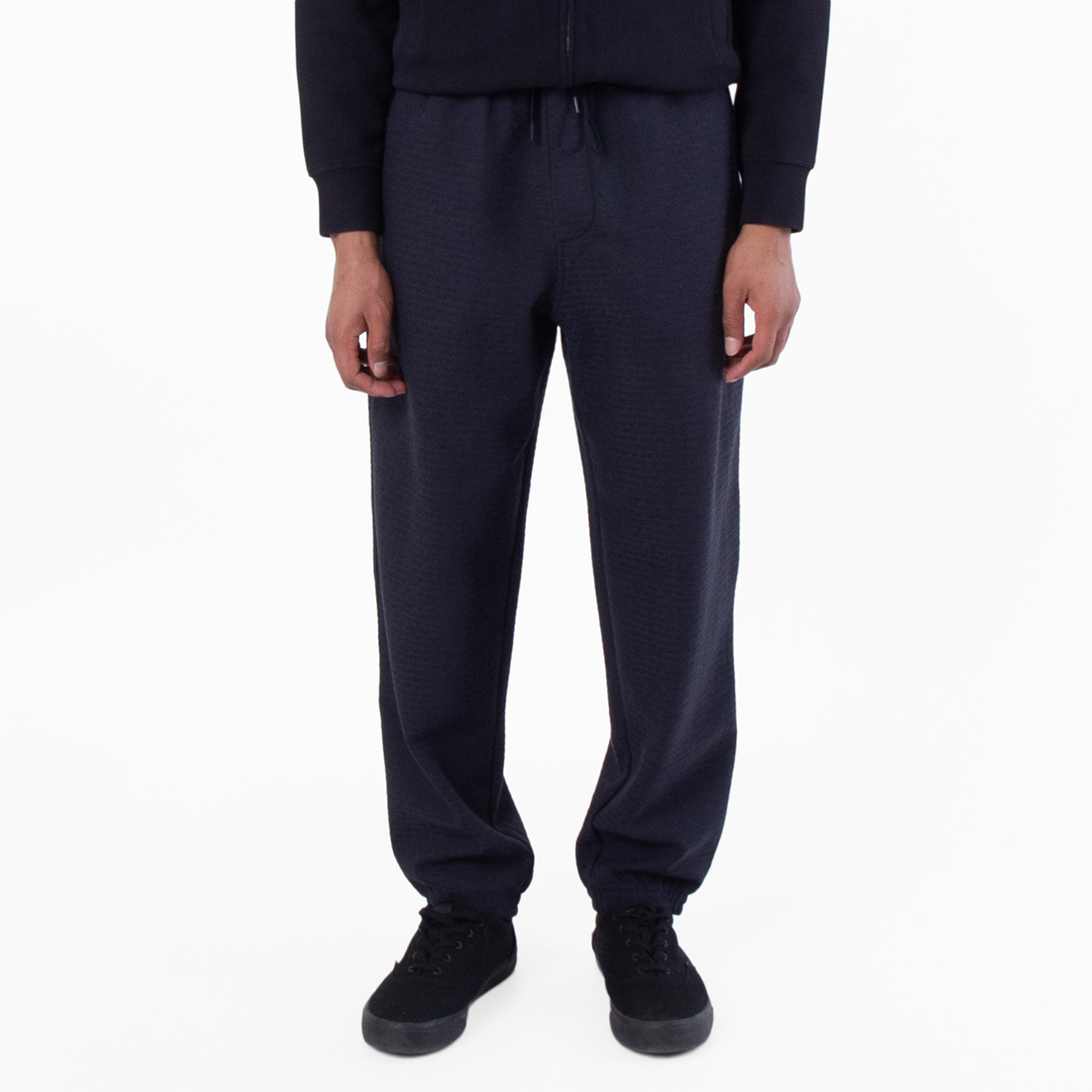 Emporio Armani Jacquard Logo Lyocell-Blend Jersey Joggers, Size