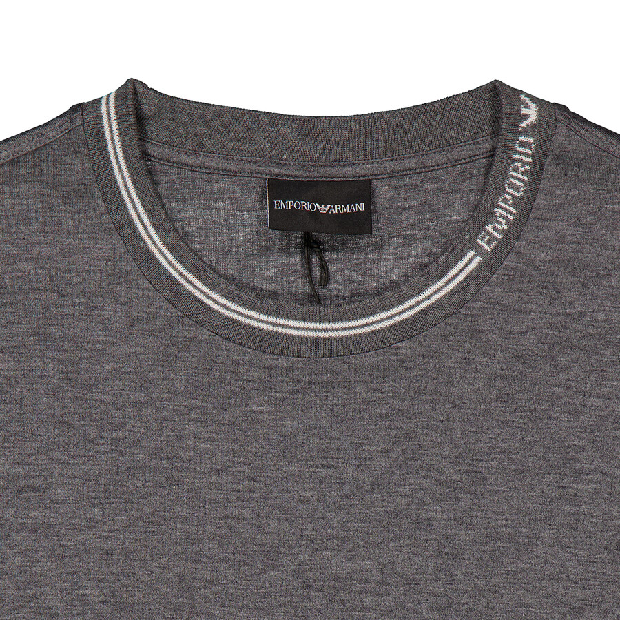 Emporio Armani Logo Collar Asv Lyocell-blend T-shirt