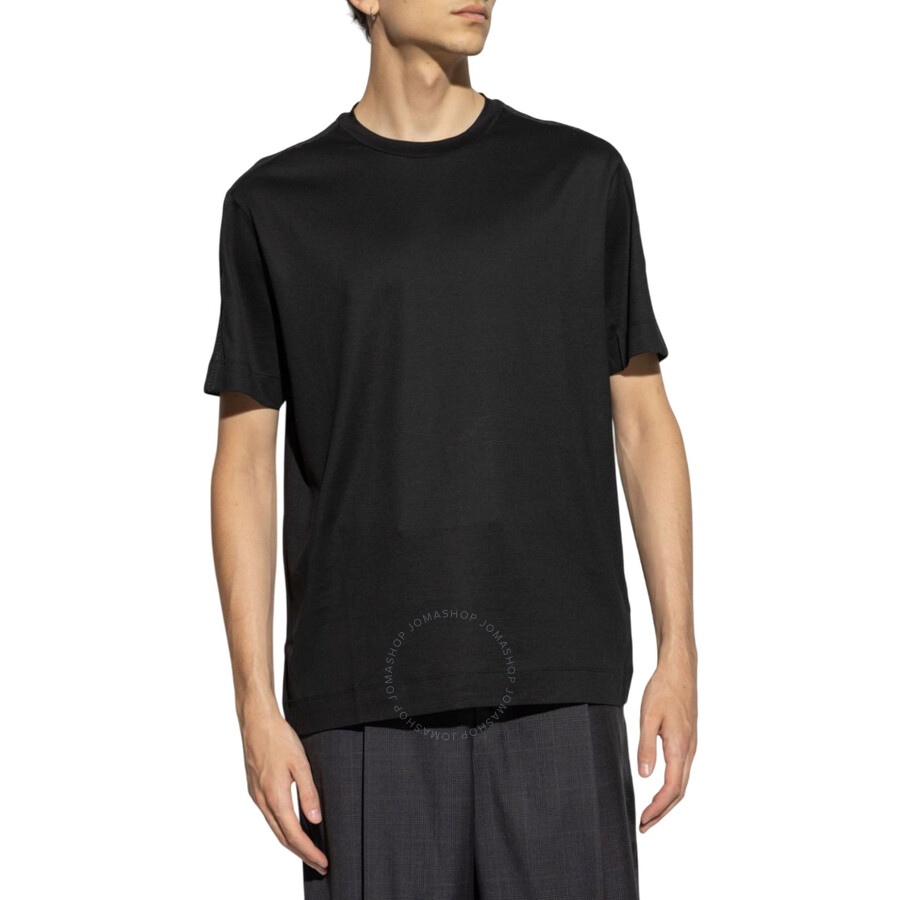 Emporio Armani Logo Tape Lyocell-blend T-shirt