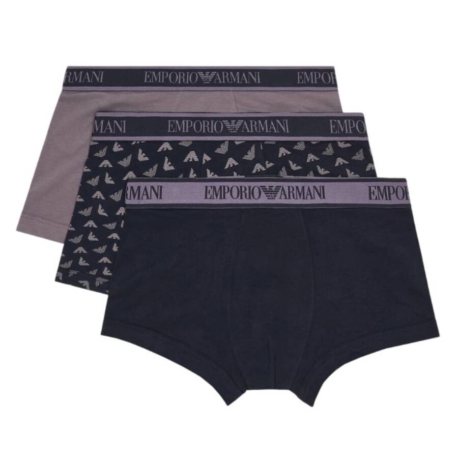 Logo Waistband 3-Pack Boxer Briefs, Size Small