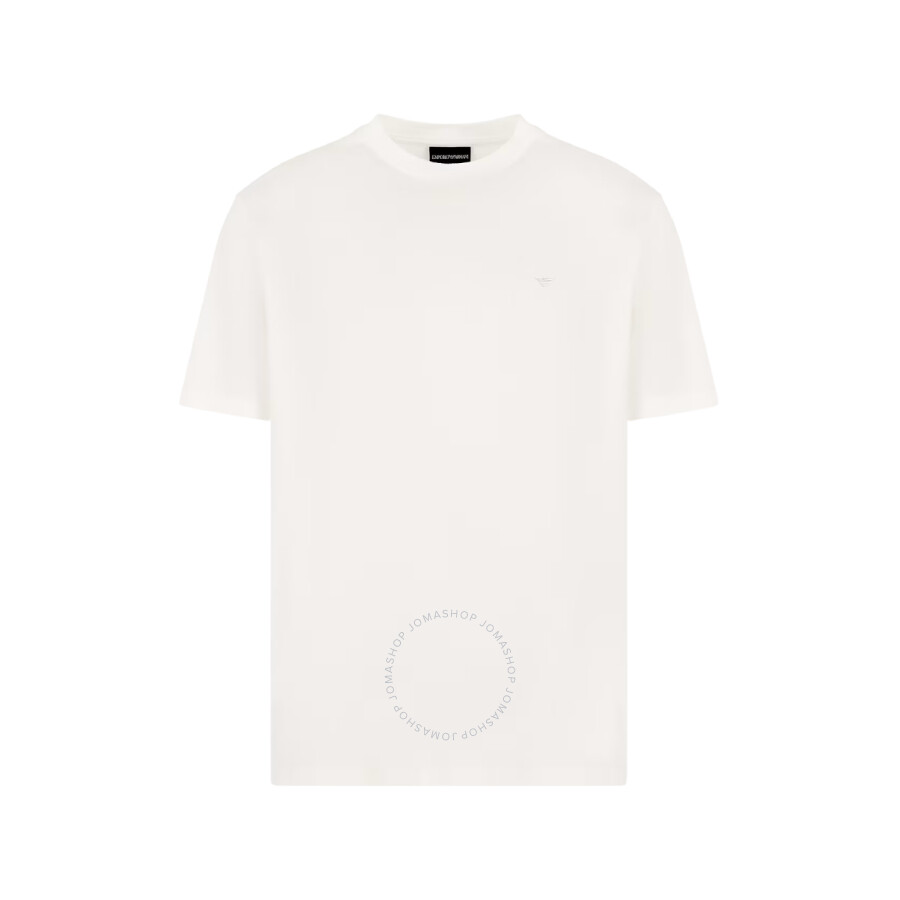 Emporio Armani Logo-patch T-shirt In White