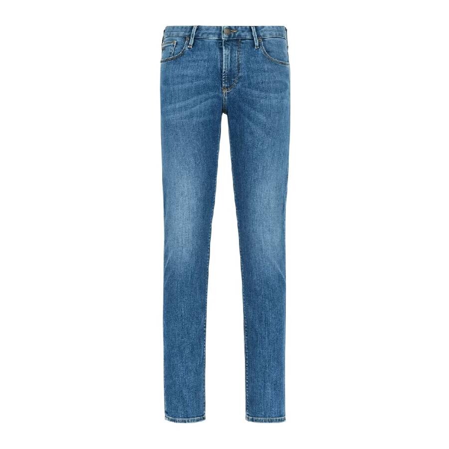 Low-Rise Waist Cotton Jeans