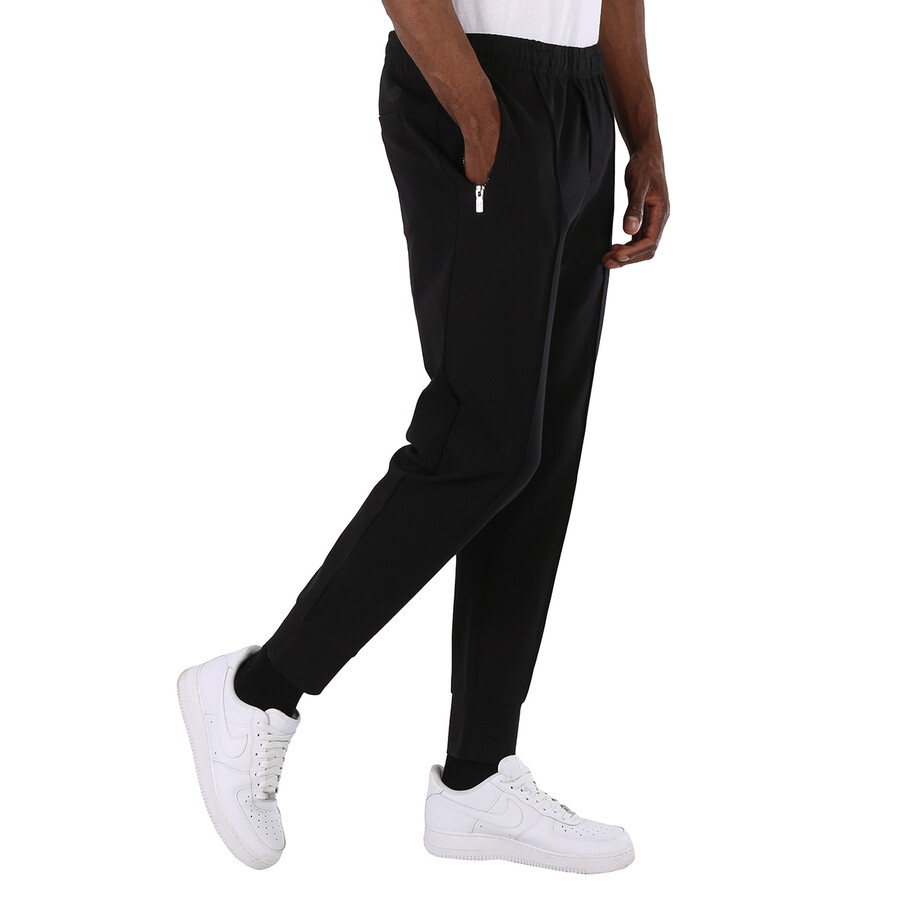 Emporio Armani Men's Black Ponte-di-roma Fabric Joggers In Black
