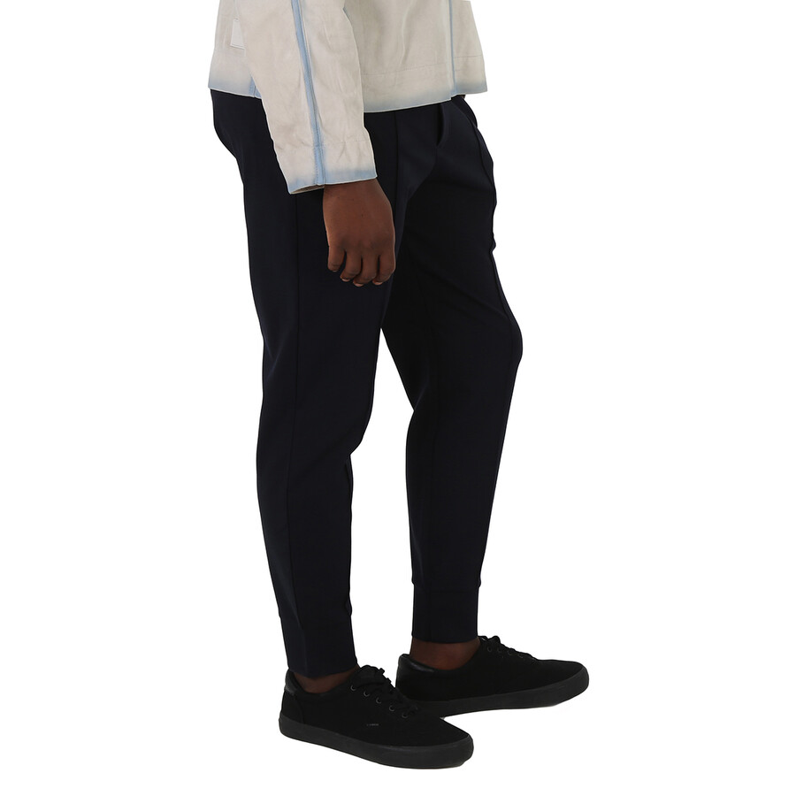 Emporio Armani Men's Blu Navy Ponte-di-roma Fabric Joggers In Blue