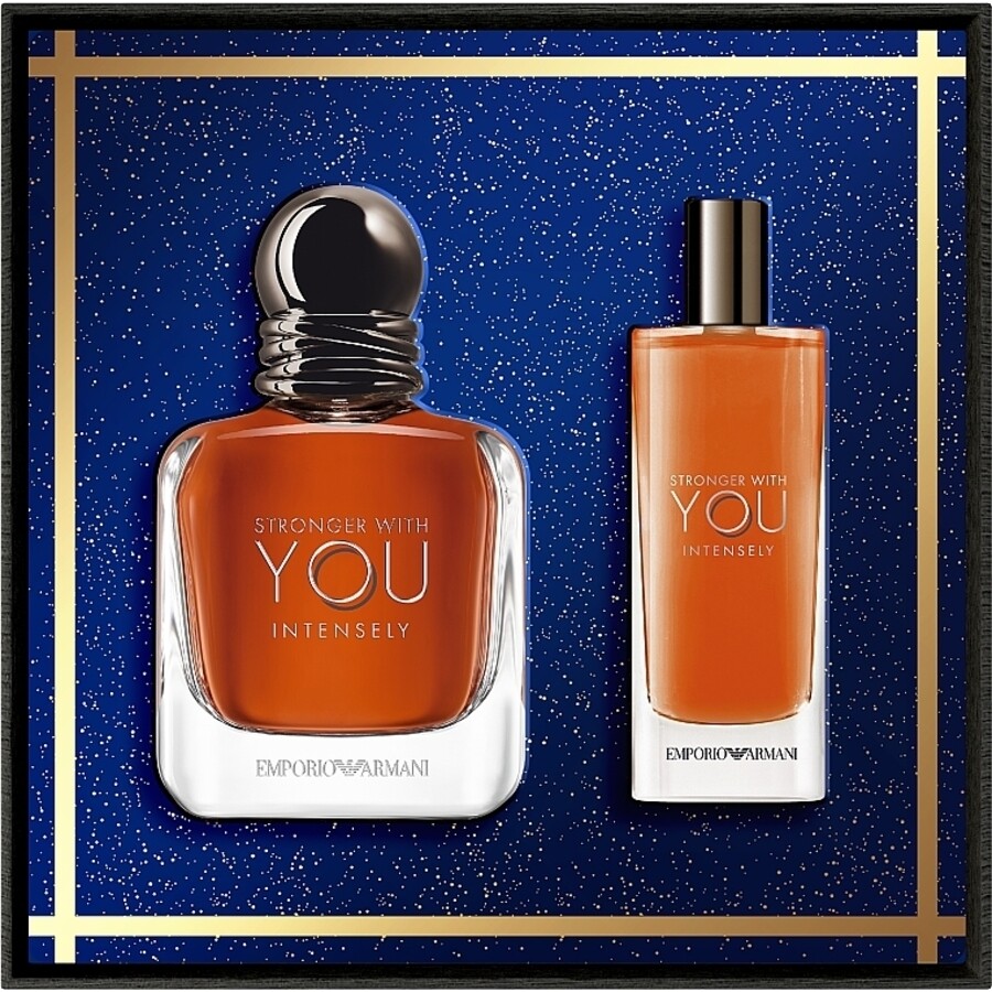 Giorgio Armani Emporio Armani Men's Stronger With You Intensely Gift Set Fragrances 3660732675661