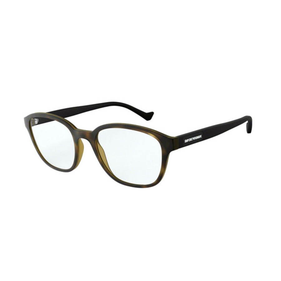 Emporio Armani Men's Tortoise Rectangular Eyeglass Frames EA3158 5089