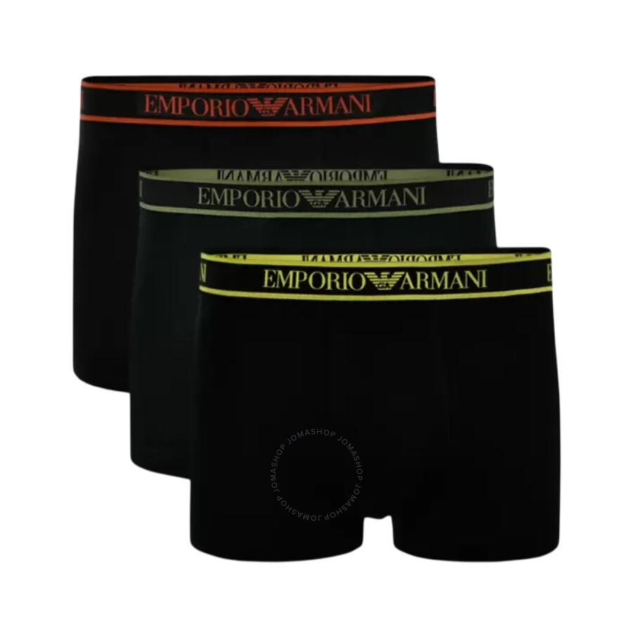 Emporio Armani Monogram Logo Three-pack Boxer Briefs
