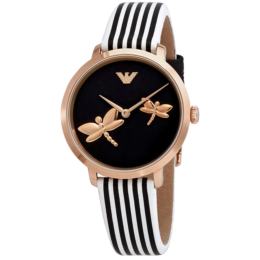 Emporio Armani Quartz Black Dial Ladies Watch AR11232 723763279789