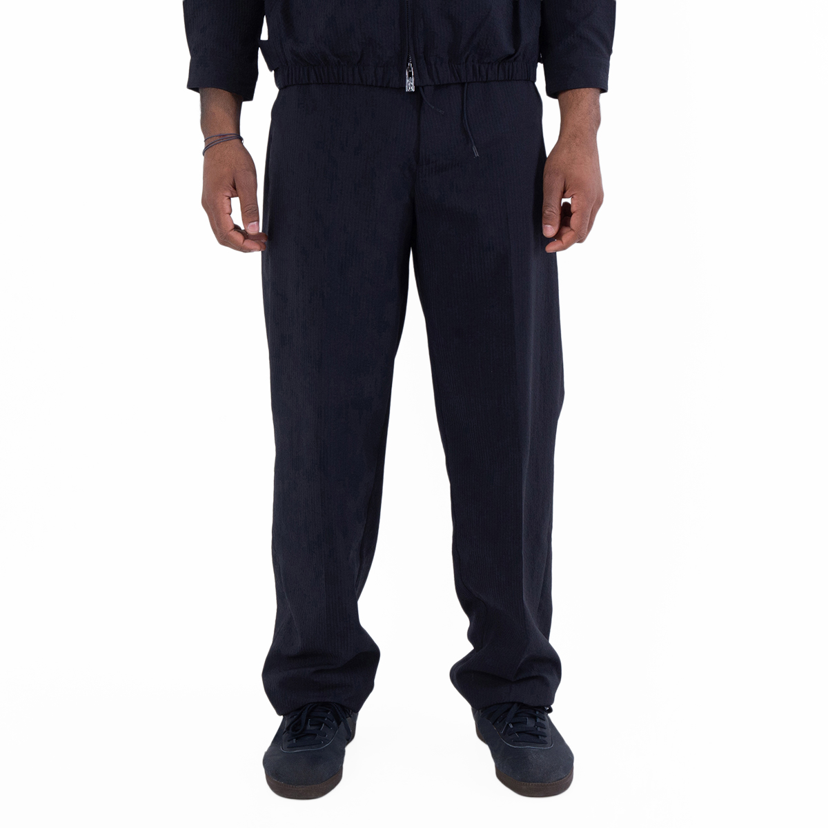 Emporio Armani Seersucker Nylon Trousers, Brand Size 48 ( US Size