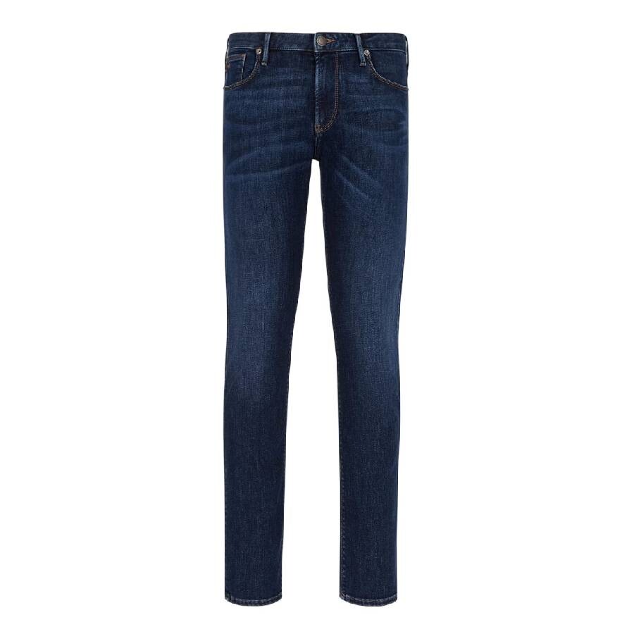 Slim Fit Cotton Jeans, Waist Size 36
