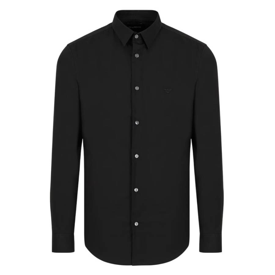 Stretch Nylon-Blend Long-Sleeved Shirt, Size XX-Large