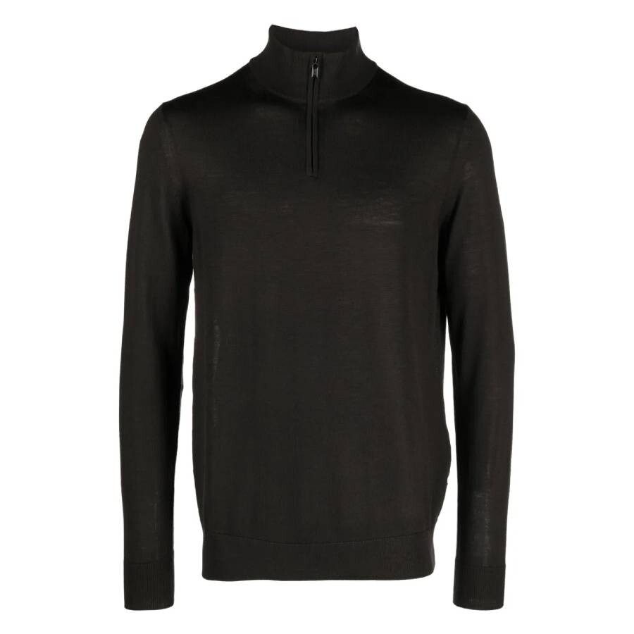 Virgin-Wool High-Neck Jumper