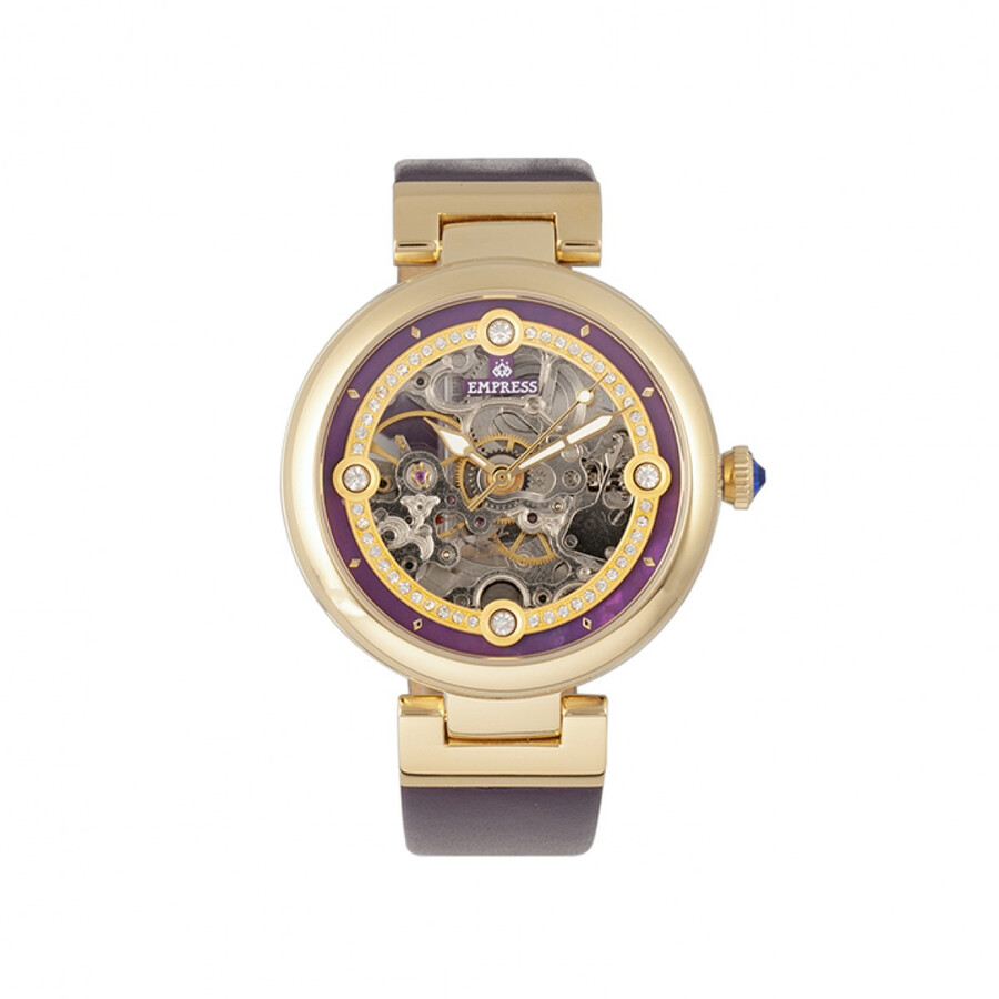 Empress Adelaide Automatic Purple Dial Ladies Watch EMPEM2506