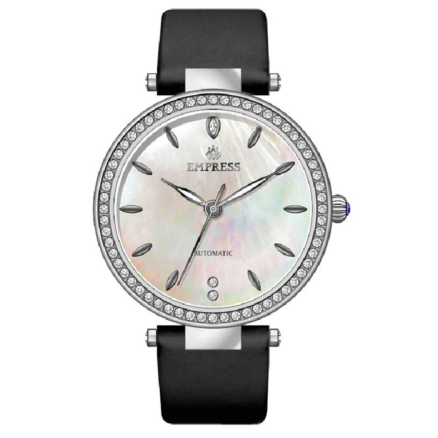 Empress Louise Automatic Crystal White Dial Ladies Watch EMPEM2301