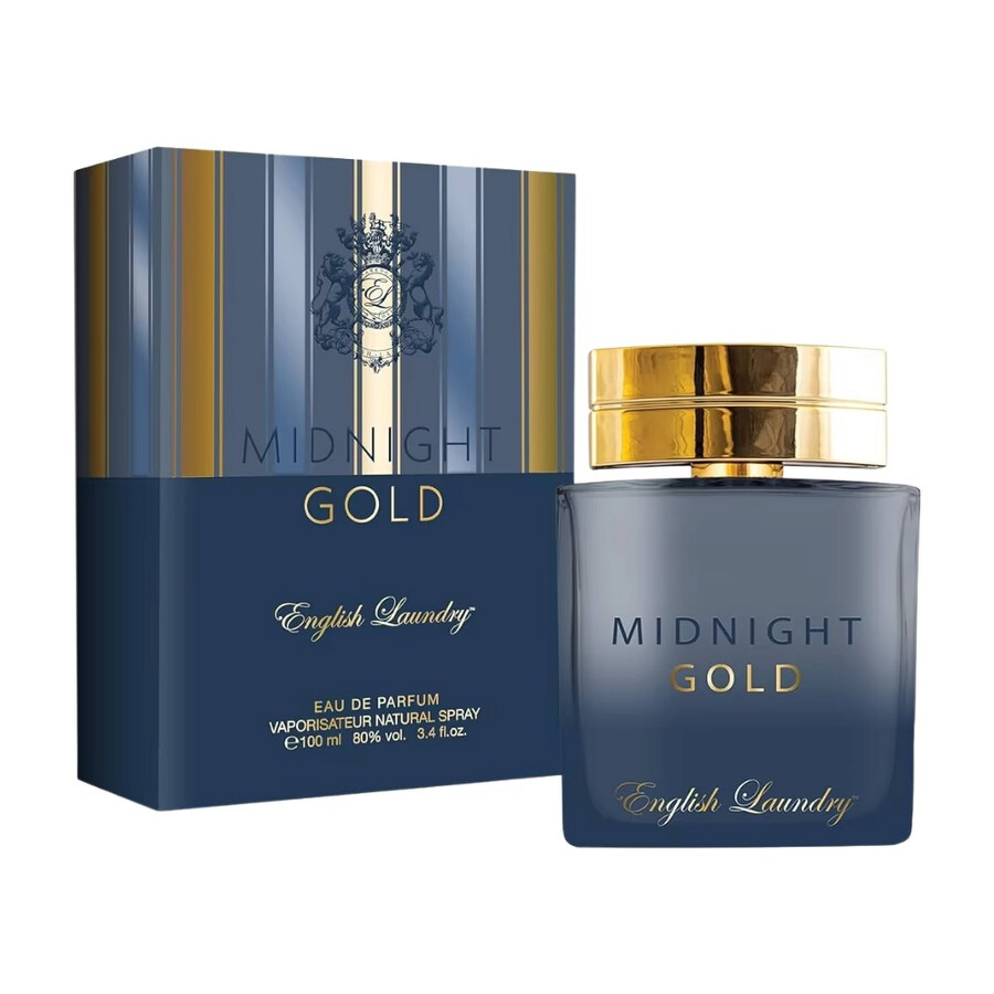 English Laundry Men's Midnight Gold Edp Spray 3.4 oz Fragrances 810044128406