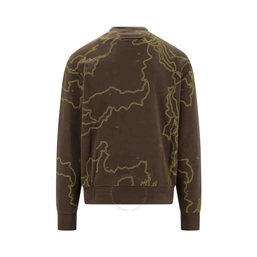 Ermenegildo Zegna All-over Print Cotton Sweatshirt In Green