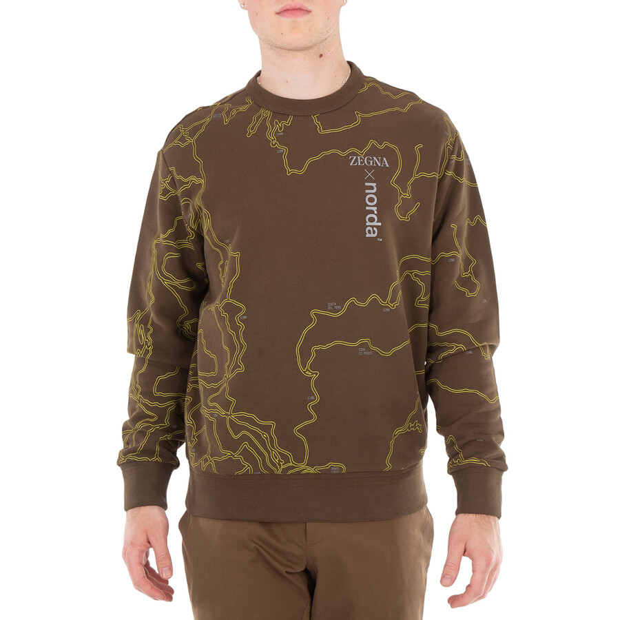 Ermenegildo Zegna All-Over Print Cotton Sweatshirt