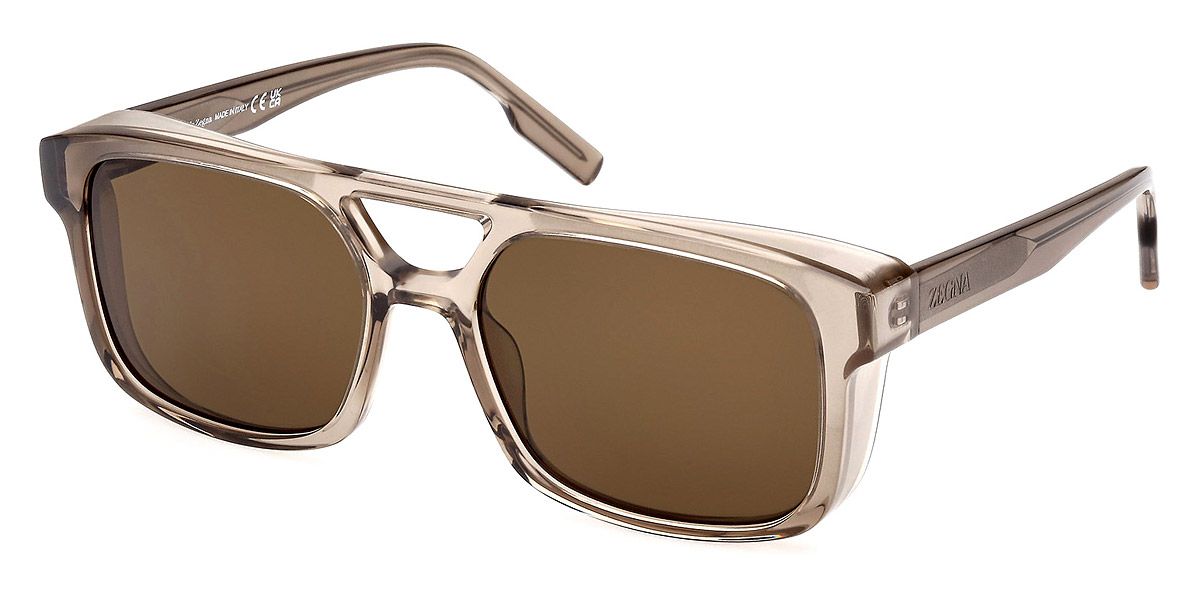 Zegna Ermenegildo Zegna Brown Navigator Men s Sunglasses EZ0209 50E 57 zegna-ermenegildo-zegna-brown-navigator-men-s-sunglasses-ez0209-50e-57