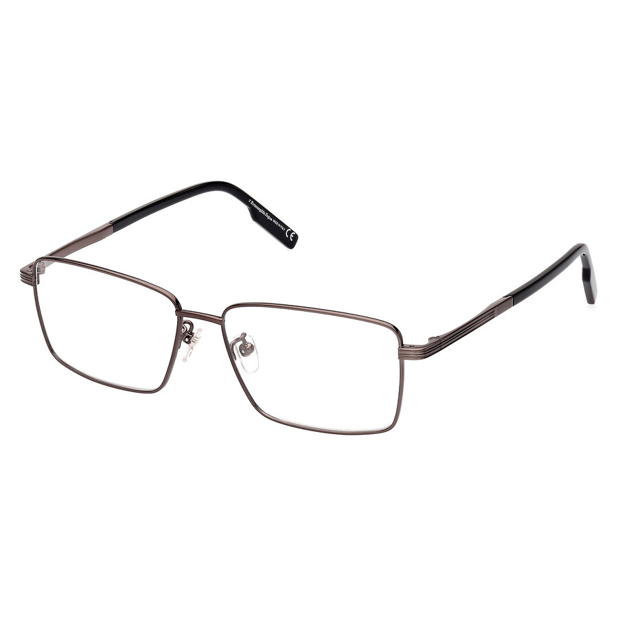 Ermenegildo Zegna Demo Rectangular Titanium Men's Eyeglasses Ez5258-h 008 56
