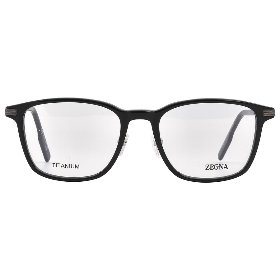 Shop Ermenegildo Zegna Demo Square Men's Eyeglasses Ez5251-h 001 53 In Black