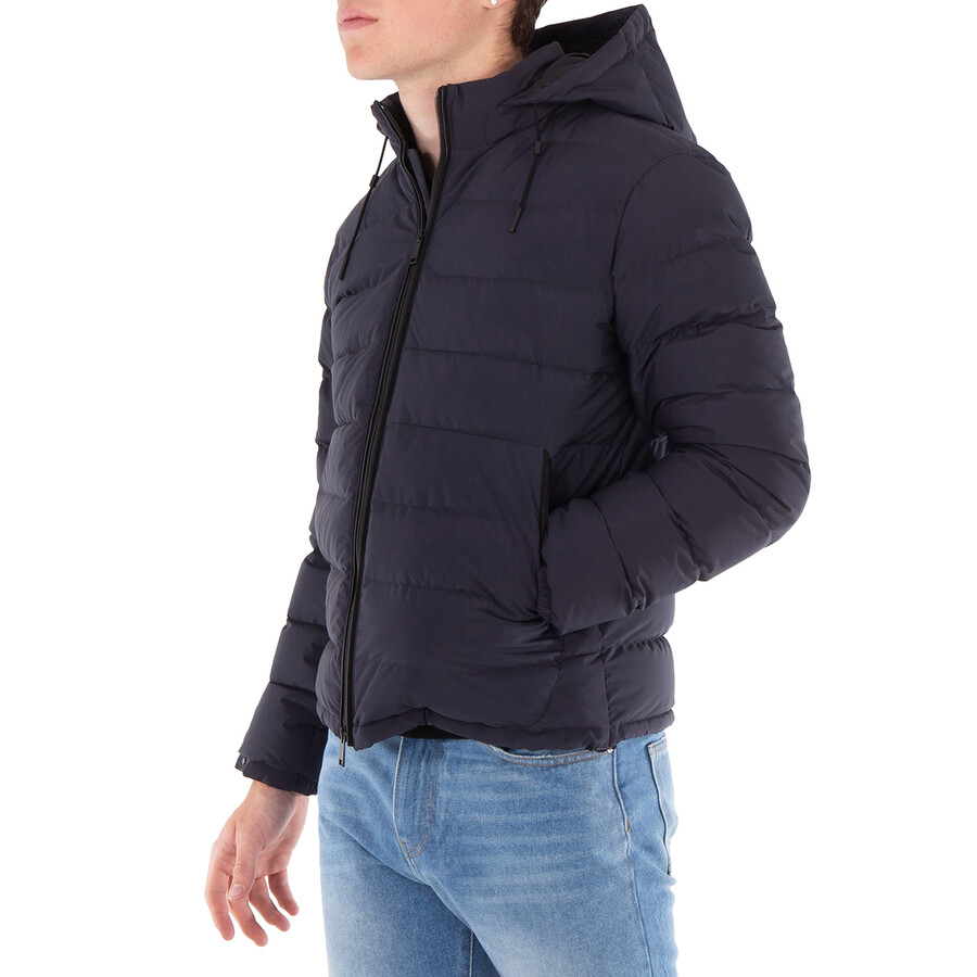 Zegna Ermenegildo Leggerissimo Quilted Hooded Down Jacket In Blue