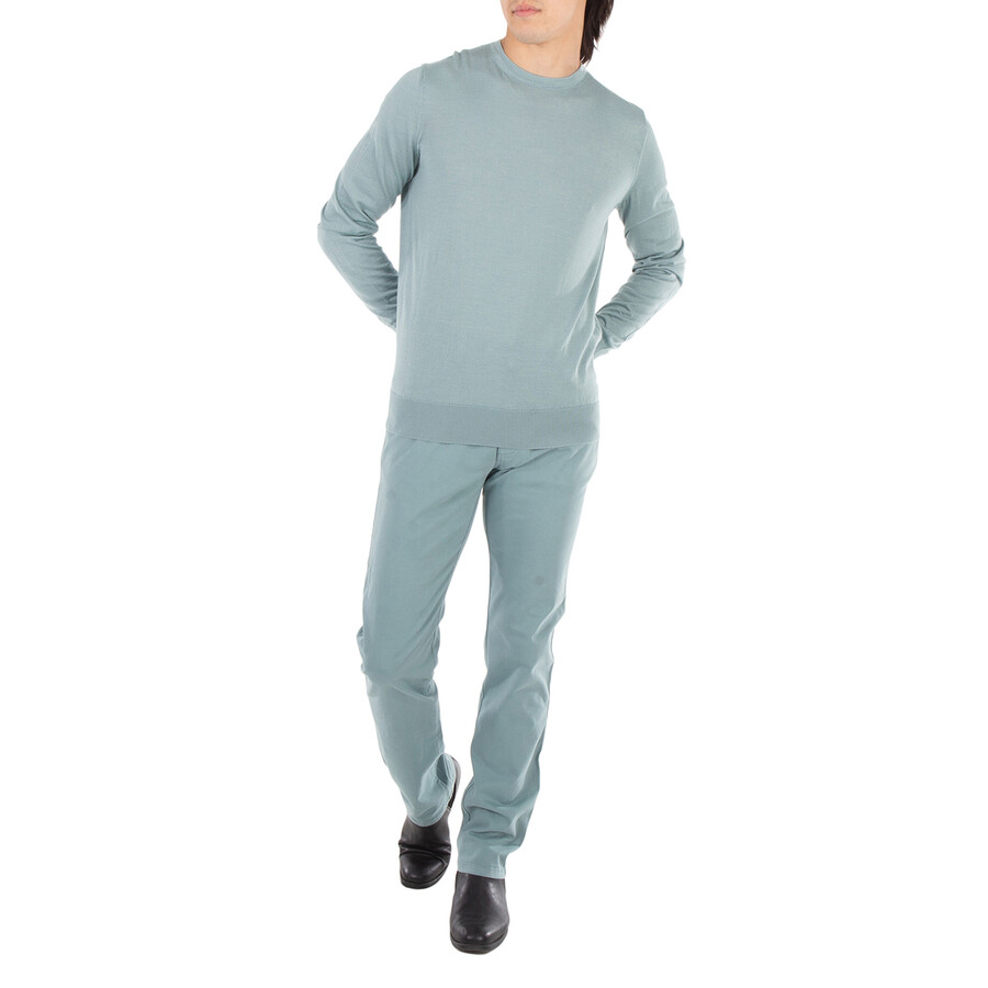 Zegna Ermenegildo Long-sleeve Cotton Sweatshirt In Blue