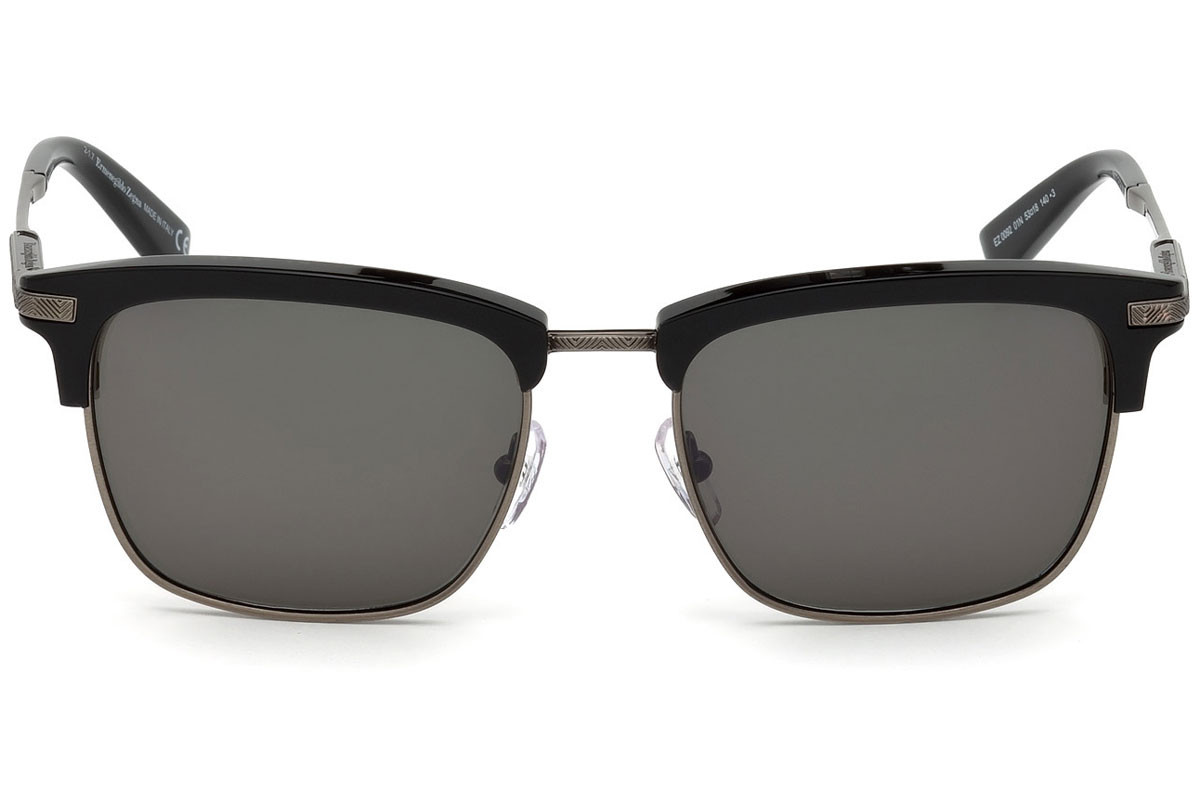 Ermenegildo Zegna Black Resin Sunglasses main image 1
