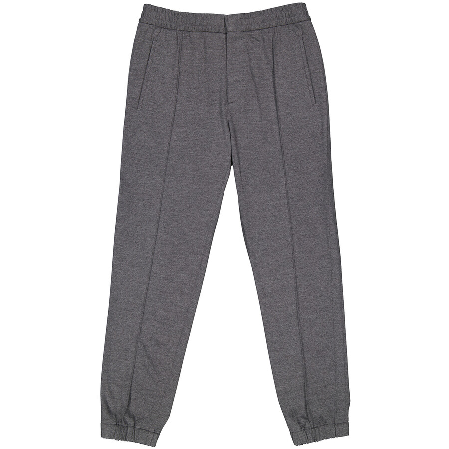 Ermenegildo Zegna Men's Wool Jersey Jogger Pants, Brand Size 54 (XX