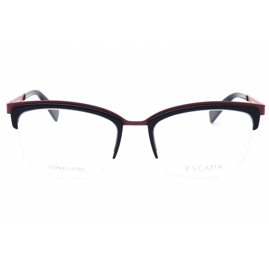 Escada Ladies Blue Rectangular Eyeglass Frames Ves944m