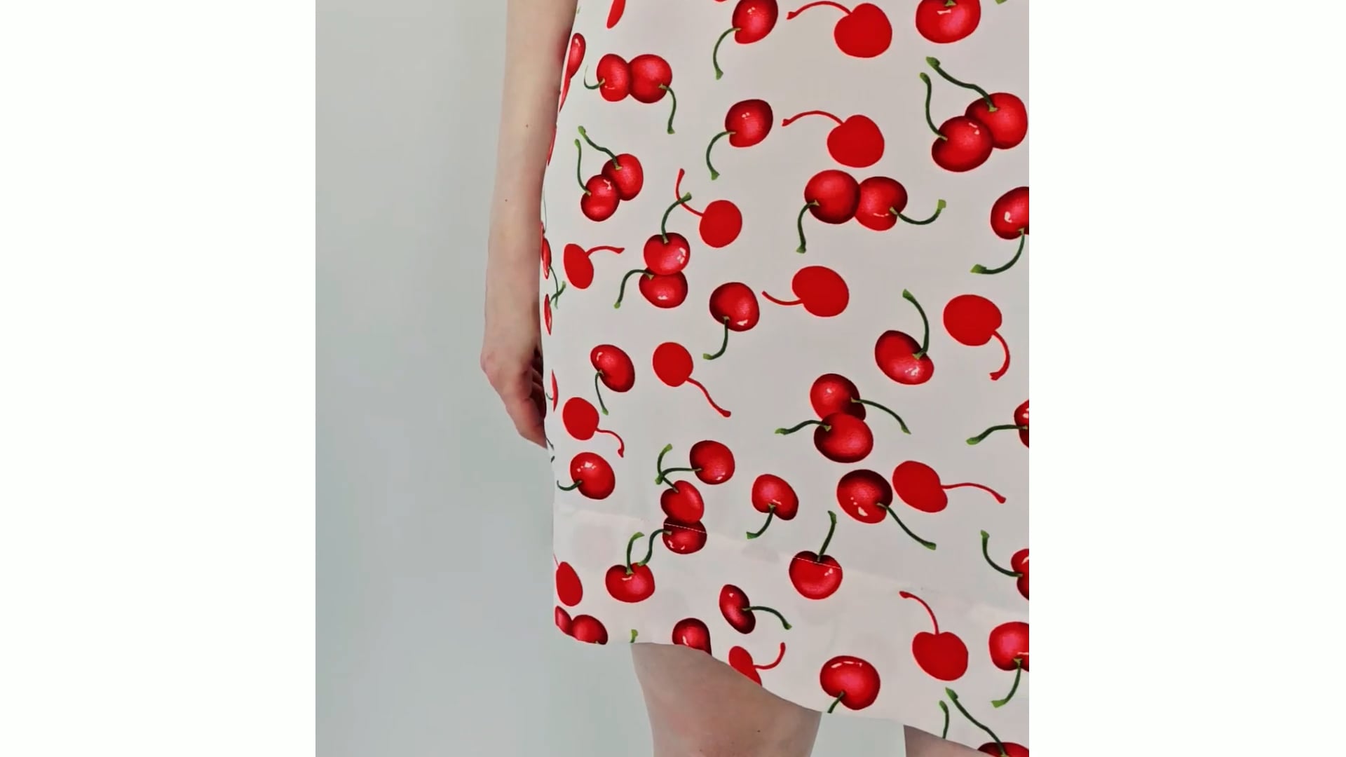 Essentiel Antwerp Cherry Print Short Sleeve Dress